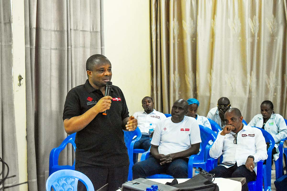 Professeur Justin Paluku brosse l’origine et les objectifs de la célébration de la Journée Internationale pour l’Élimination de la Fistule Obstétricale